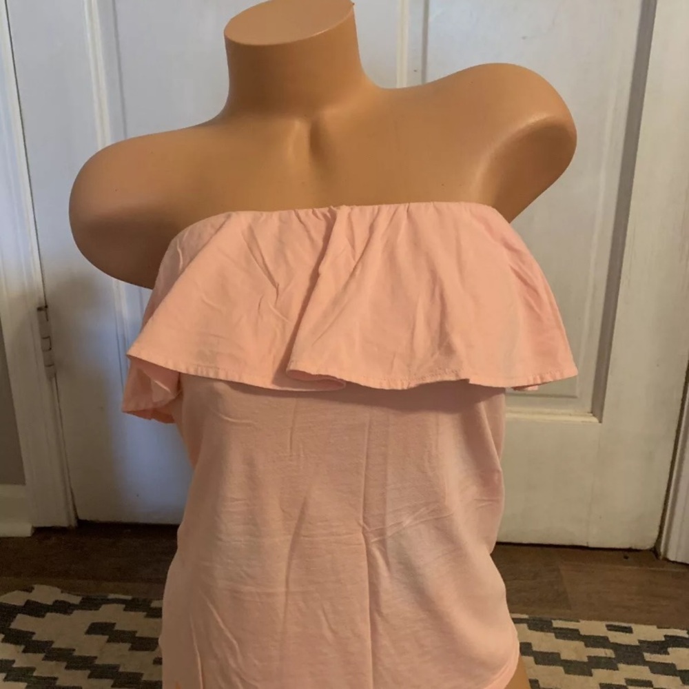 NWOT Lilly Pulitzer Strapless Top Size Medium Peachy Orange